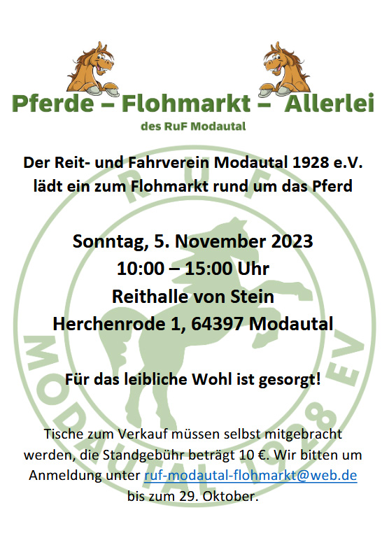 Pferde Flohmarkt